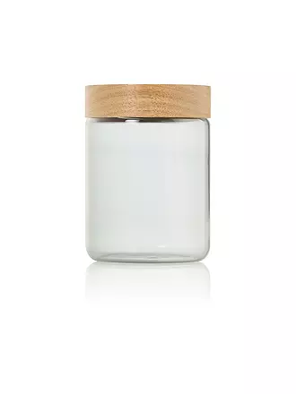 AD HOC | Vorratsdose 800ml PURE JAR Glas/Grau/Akazie | 